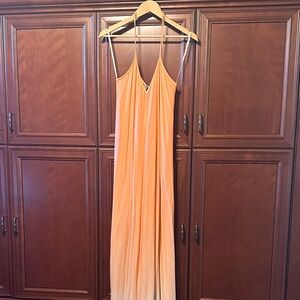 Young Fabulous & Broke Orange Ombre Spaghetti Strap Maxi Dress